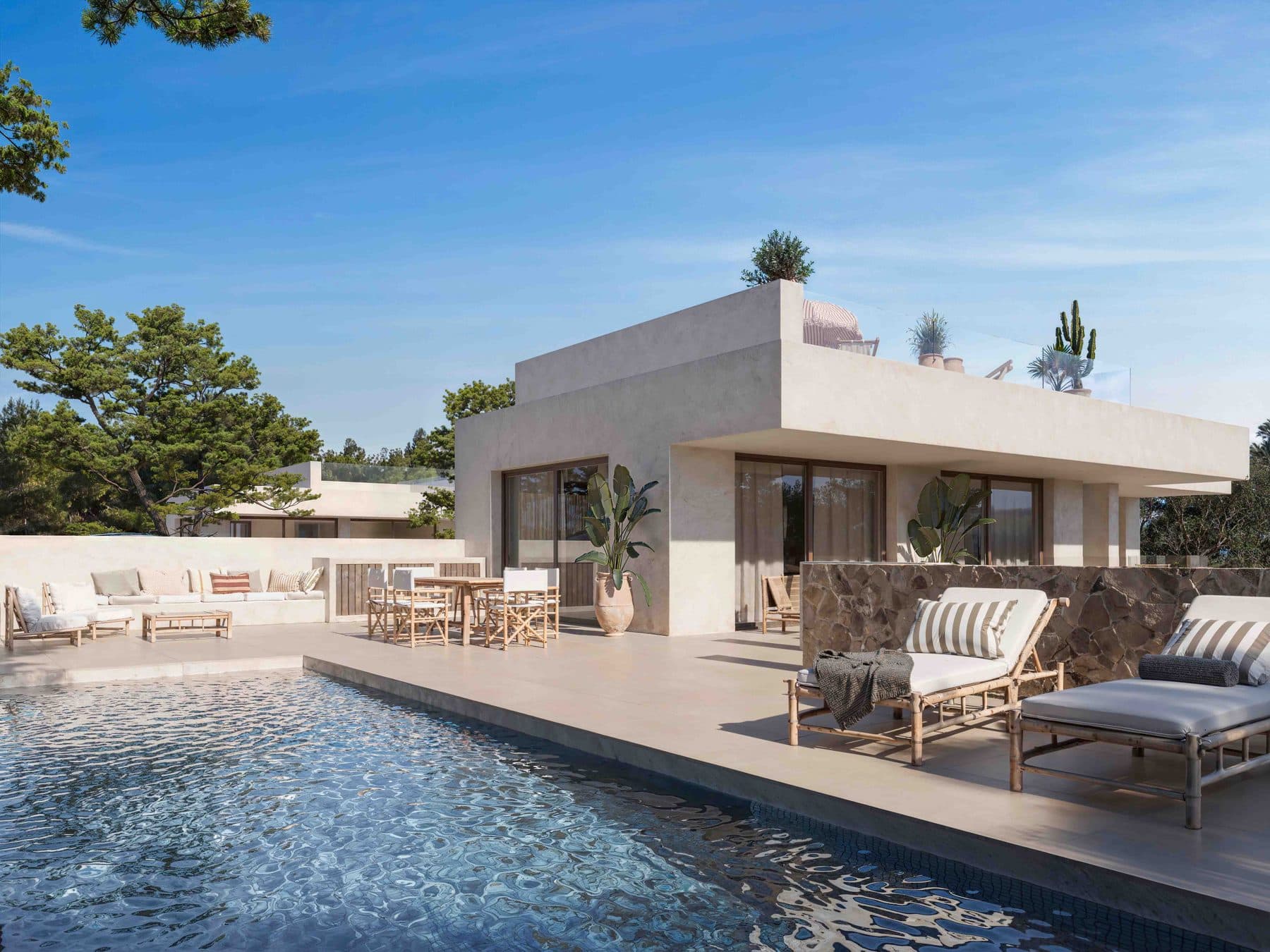 Vila Arbórea s vlastním bazénem a terasou